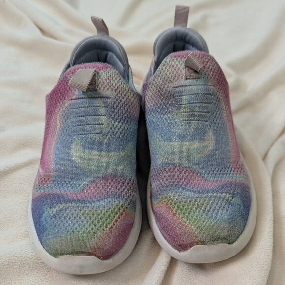 Skechers Kids Ultra Flex 2.0 Swirlology Pastel Slip On Sneakers Girls Size 10 - Picture 2 of 10